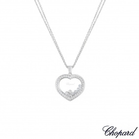 Chopard White Gold Happy Diamonds Necklace 79/9202-1003